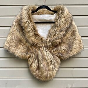 Vegan Fur Shrug Shawl Capulet
